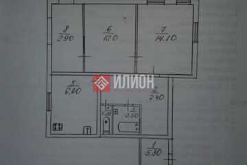 2-к квартира, 51,6 м², 1/3 эт.