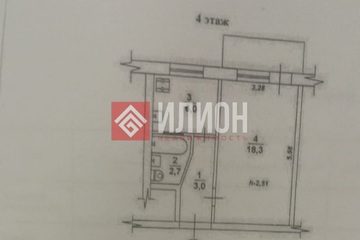 1-к квартира, 29,4 м², 4/5 эт.