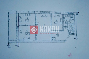 4-к квартира, 63 м², 2/5 эт.