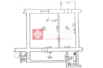 1-к квартира, 55 м², 2/2 эт.