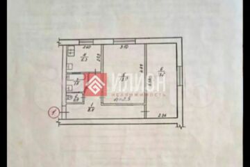 2-к квартира, 43,8 м², 1/5 эт.