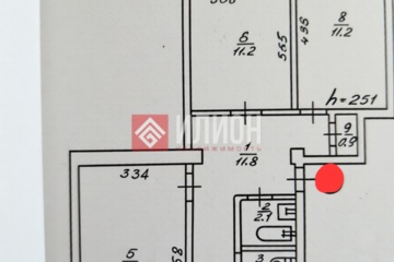 3-к квартира, 68,6 м², 4/5 эт.