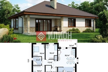 Дом, 130 м², 1 эт.