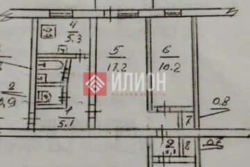 3-к квартира, 54 м², 5/5 эт.